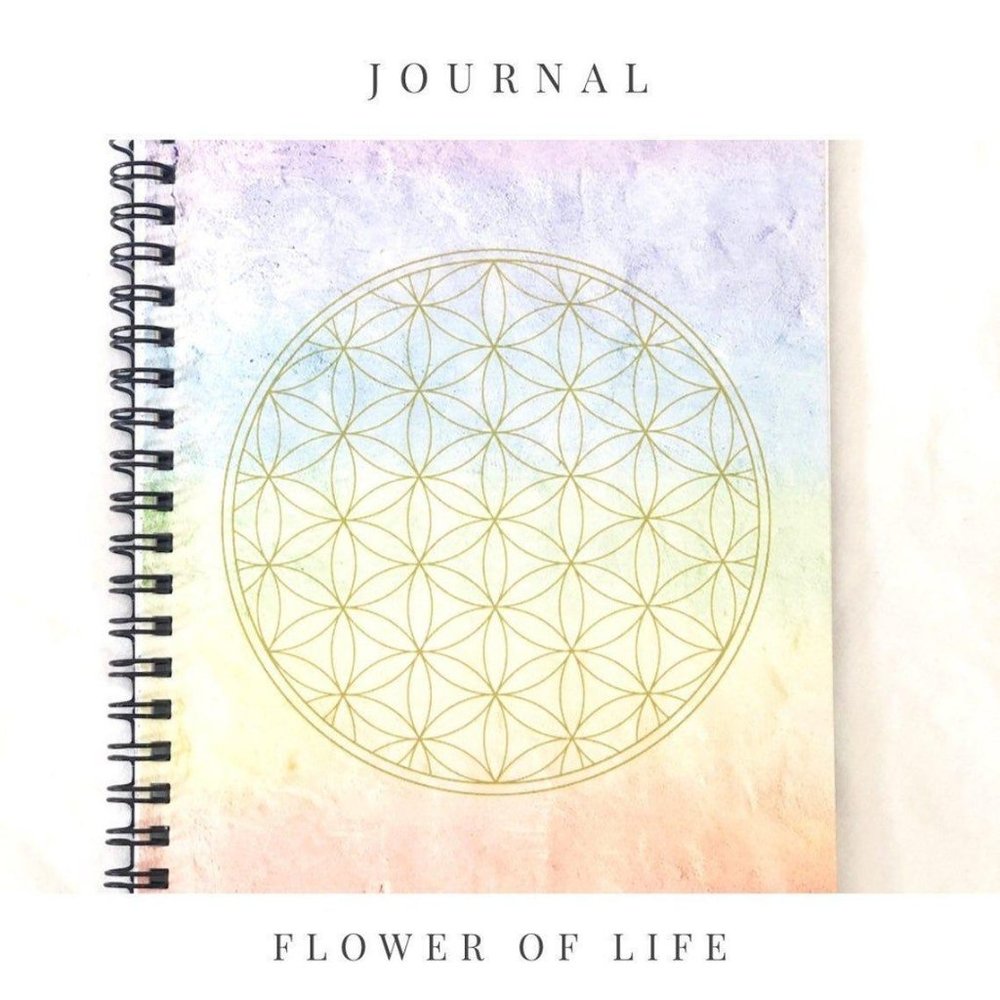 Flower of Life Gold Rainbow Journal